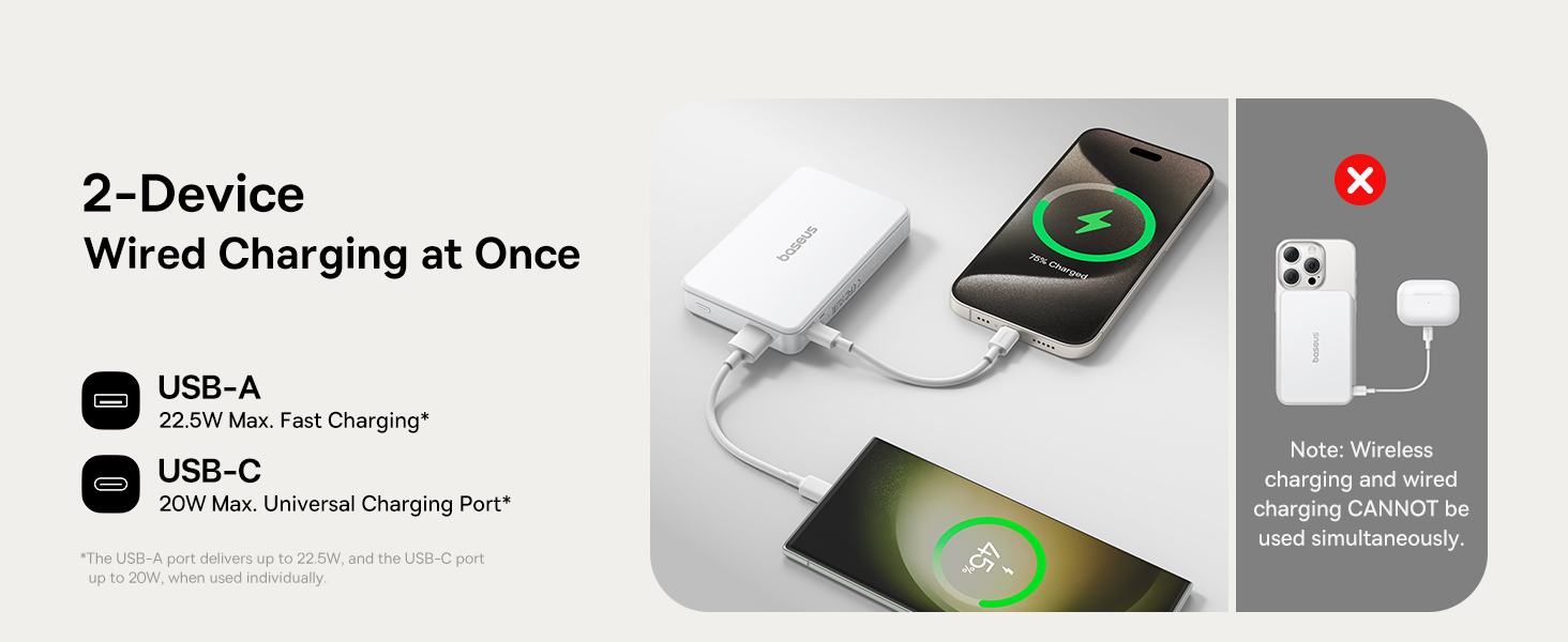 Baseus Airpow II Qi2 10000mAh Magnetic Power Bank