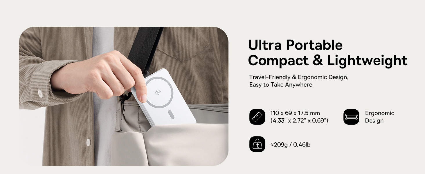 Baseus Airpow II Qi2 10000mAh Magnetic Power Bank