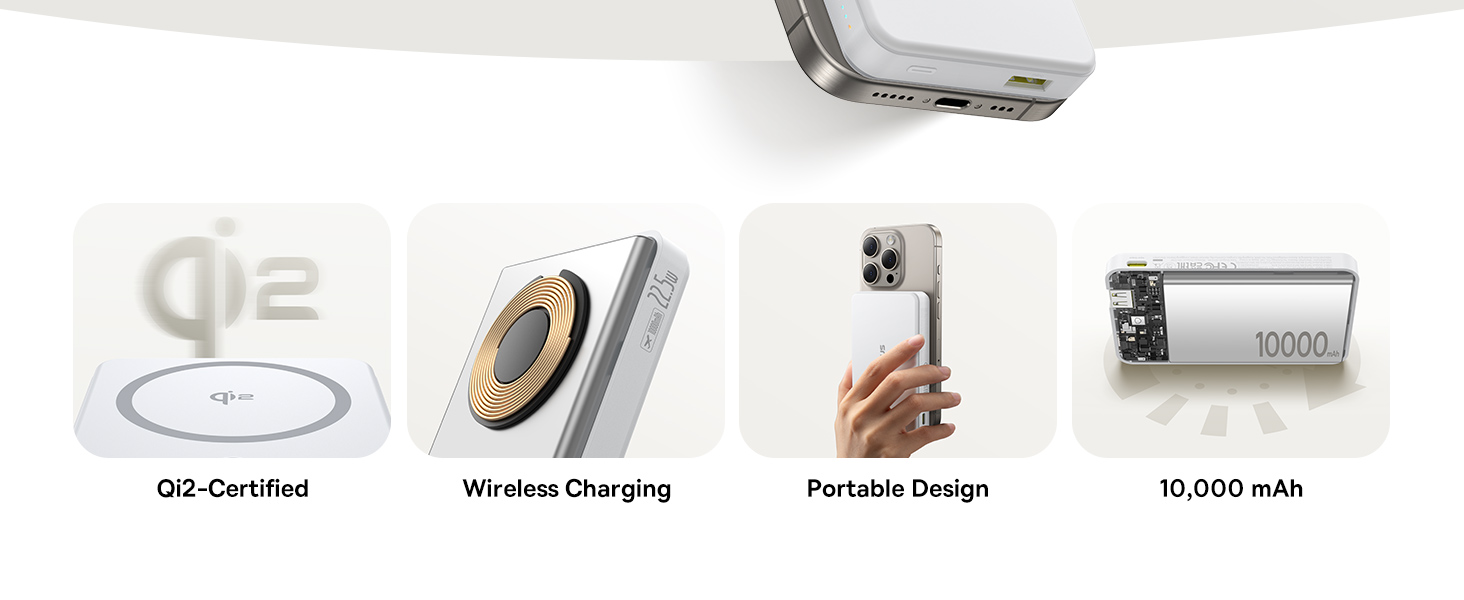 Baseus Airpow II Qi2 10000mAh Magnetic Power Bank