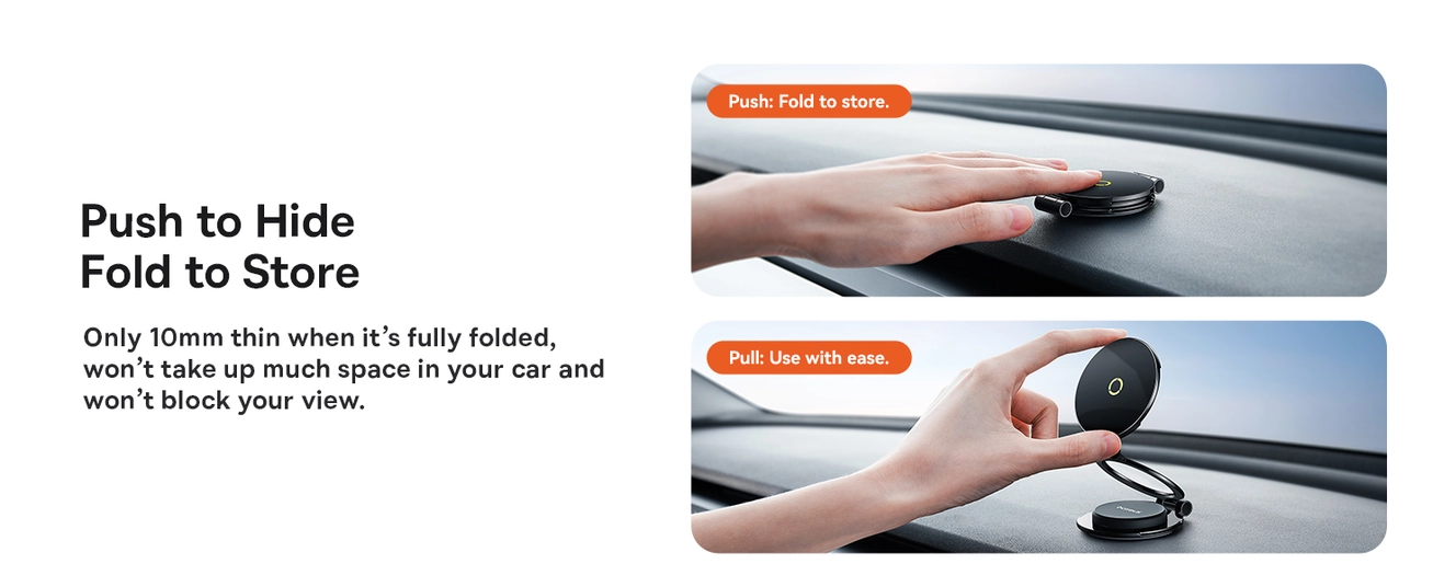 Baseus Magnetic Phone Holder for Tesla – 18N Strong Magnet, Slim & Secure