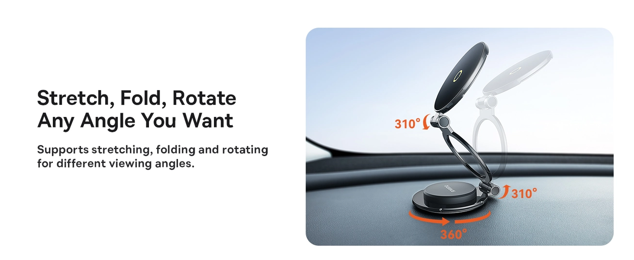 Baseus Magnetic Phone Holder for Tesla – 18N Strong Magnet, Slim & Secure