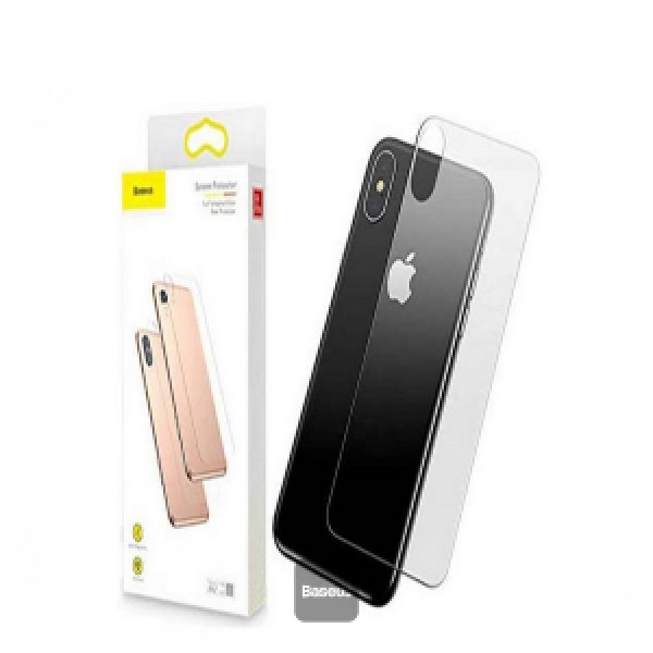 Baseus Full Tempered Rear Glass Protector iPhone 6.5 - Clear