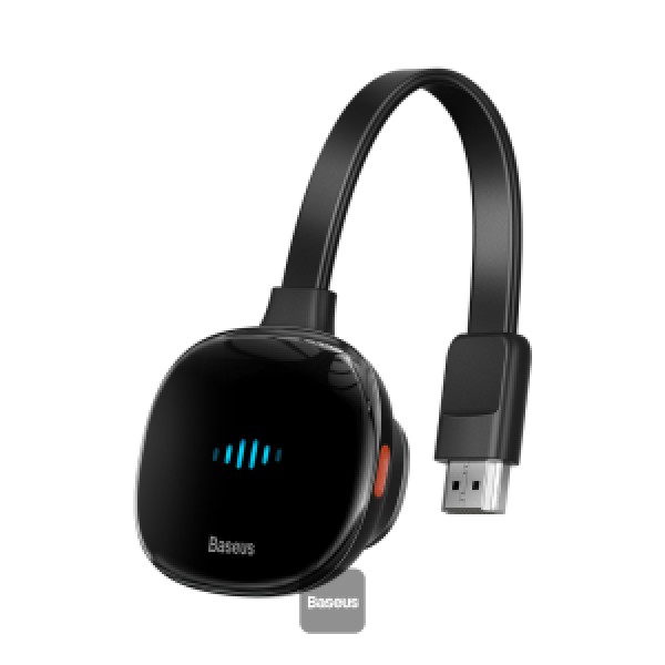 Baseus Wireless Display Dongle WiFi Portable Display Receiver 1080P HDMI Meteorite Shimmer 2 black. Compatible with iOS iPhone iPad/Mac/Android Smartphones/Windows/TV/Laptop