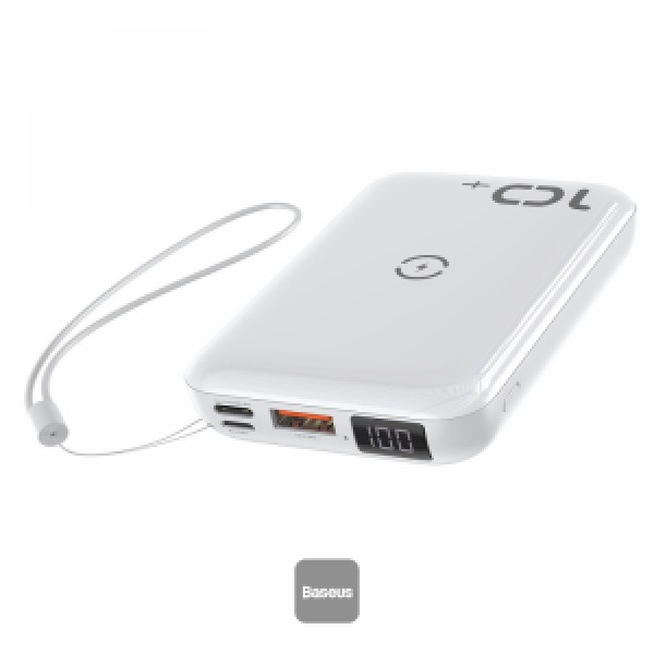 Baseus Mini S Wireless 6 Power bank 10000mAh – White
