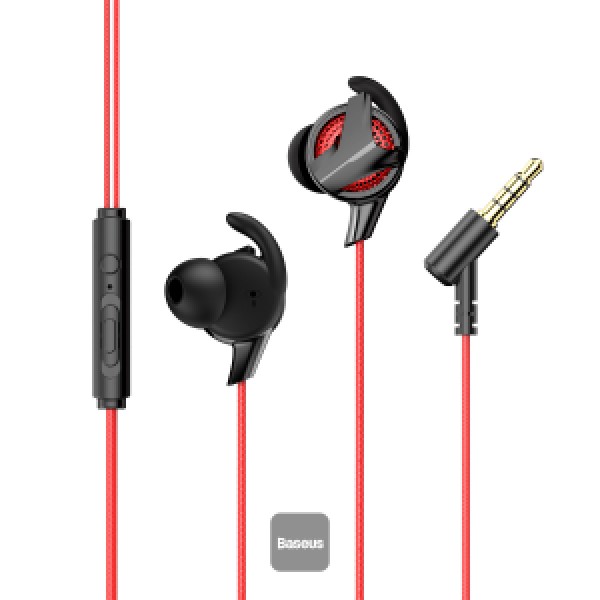 Baseus GAMO H15 RED/BLACK 3.5MM WIRED IN-EAR EARPHONES
