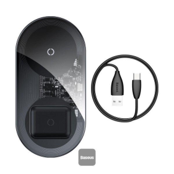 Baseus SIMPLE 2in1 WIRELESS 6 15W MAX For PHONES and PoDs