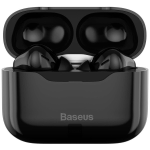 Baseus SIMU ANC True Wireless Earphone S1 Waterproof Headphones in-Ear with Microphone Built-in Mic Headset TWS Stereo Earphones - Black