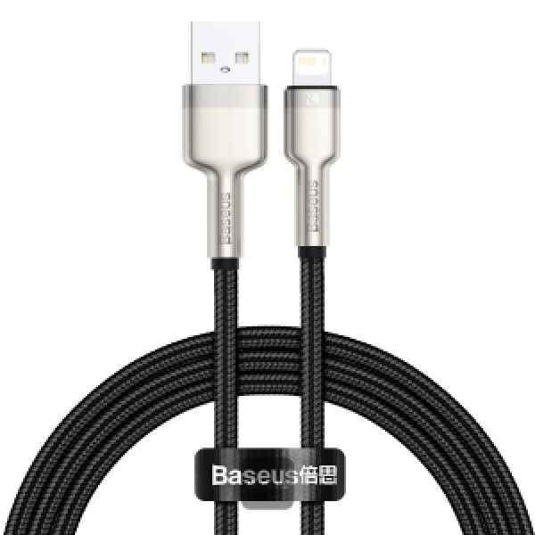 بيسوس   كافولي   سلسلة كبل بيانات معدني من USB إلى IP 2.4A 1 متر