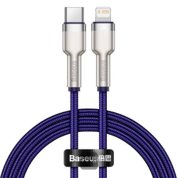 Baseus Cafule Series Metal Data Cable USB to IP PD 20W (1m) Purple
