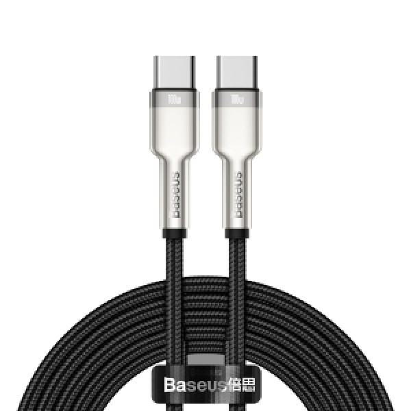 Baseus Cafule Series Metal Data Cable Type-C to Type-C 100W (2m) Black