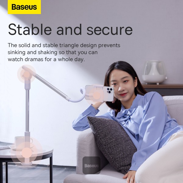 Baseus 360 Rotating Flexible Long Arm Lazy Phone Holder Adjustable Desktop Bed Tablet Clip For iPhone Xiaomi Mobile Phone Holder