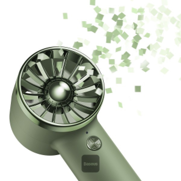 Baseus Flyer Turbine Handheld Fan High Capacity（4000mAh）iP Output Line Green