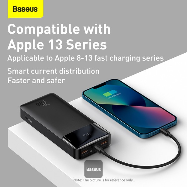 Mod udledning Alarmerende Baseus Online | Baseus Bipow Digital Display Power bank 20000mAh 20W 2xUSB,  USB-C, Micro Black