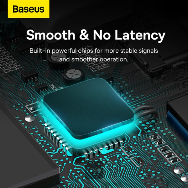 Baseus Lite Series 4-Port Type-C Hub Adapter (USB-A to USB3.0*4) Black