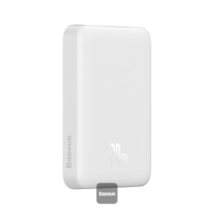 Baseus Power Bank 10000mAh Magnetic Mini Wireless Fast Charging 20W White