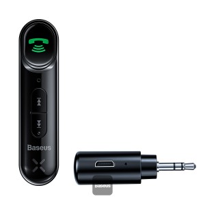 Bluetooth Aux Adapter, Bluetooth 5.0 Audio Receiver for Wireless Music Stream with Hand-free Call, aptX LL, 10H Play Time, Auto-Repair for Car Speaker, Headphone, Audio Sound System, etc.