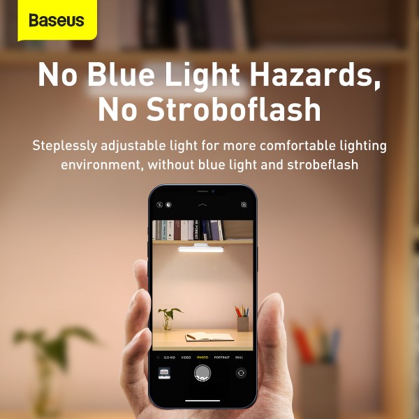Baseus Magnetic Bedside LED Lamp for Home Cabinet Kitchen Room White