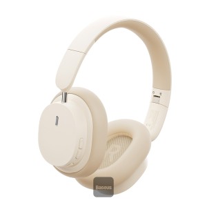 Baseus Bowie D05 Wireless Bluetooth Headset Foldable HiFi Stereo Music Headphone Creamy-White