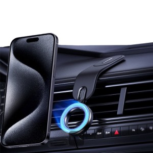 Baseus C02 Go Magnetic Car Phone Holder 360° Rotatable, Bendable Car Mount - Black