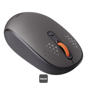 Baseus F01B Tri-Mode Wireless Mouse | Rechargeable, Lightweight, Silent Buttons DPI-800/1000/1600 - Gray
