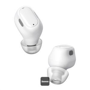 Baseus Encok WM01 True Wireless Earphones  36H Playtime, Bluetooth 5.3, Low-Latency Fast-Charging in-Ear Earbuds - White