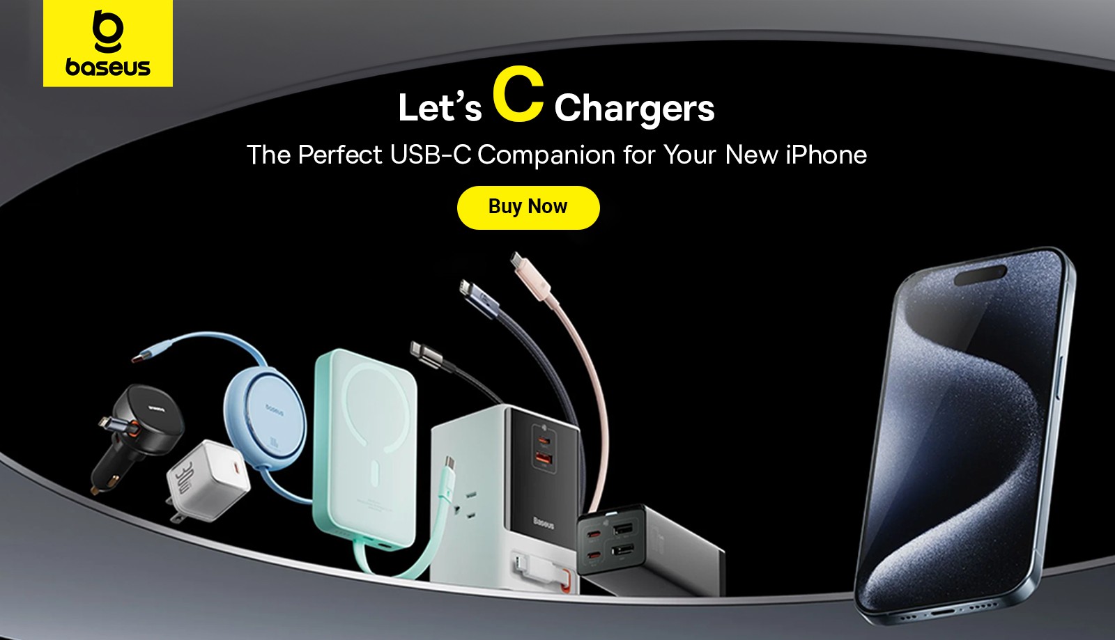 Buy Baseus Compact Fast Charger White Online in UAE