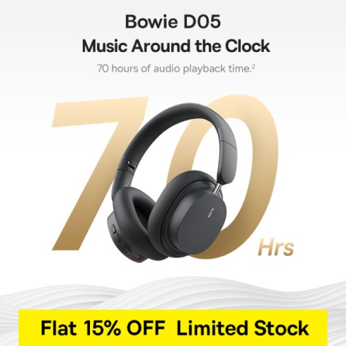 Baseus Bowie D05 Wireless Bluetooth Headset Foldable HiFi Stereo Music Headphone