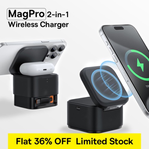 Baseus MagPro 2-in-1 Magnetic Wireless Charger 25W