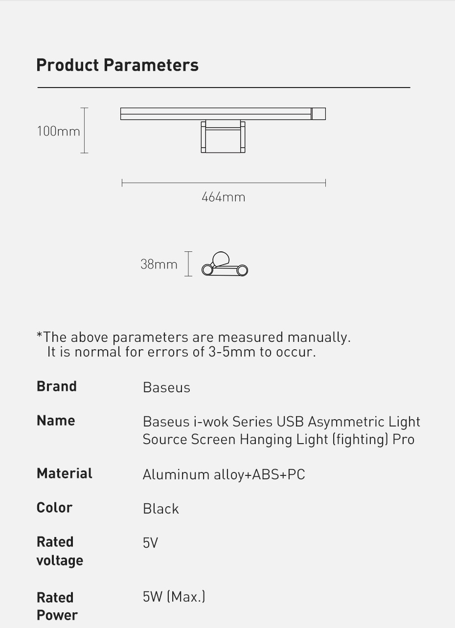 Baseus i-wok Series Screen Hanging Light Sourse